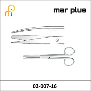 MAR PLUS STANDARD OPERATING SCISSORS CVD BL/BL 16.5CM.