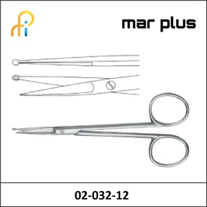 MAR PLUS VAS. SCISSORS B.STR 12 CM