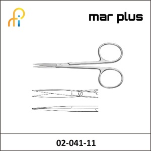 MAR PLUS IRIS SCISSORS STR 11.5CM