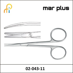 MAR PLUS STRABISMUS FINE OPERATING SCISSORS CVD 11.5CM