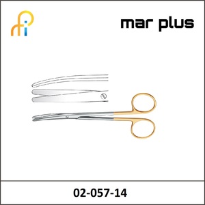 MAR PLUS METZENBAUM SCISS. TUNGSTEN TC CVD BL/BL 14.5CM