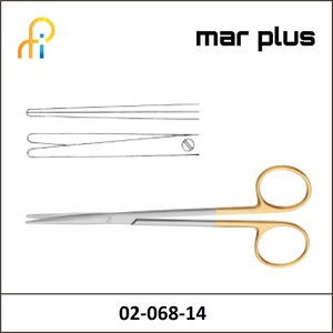 MAR PLUS METZENBAUM-FINO SCISS. TUNGSTEN TC STR BL/BL 14.5CM