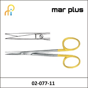 MAR PLUS IRIS SCISSORS TUNGSTEN TC SH/SH STR 11.5CM
