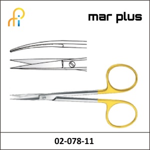 MAR PLUS IRIS SCISSORS TUNGSTEN TC SH/SH CVD 11.5CM