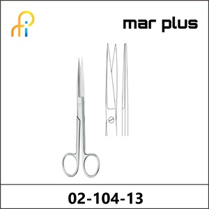 MAR PLUS OPERATING SCISSORS, SH/SH, STR., 13 CM