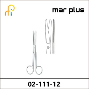 MAR PLUS OPERATING SCISSORS, BL/BL, STR., 12 CM