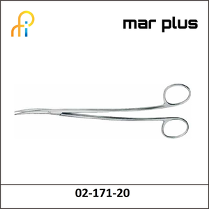 MAR PLUS DISS. SCISSORS, FINE, S-SHAPE, 20.5 CM