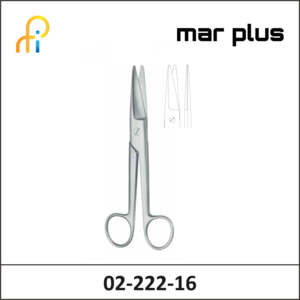 MAR PLUS SCISSORS, MAYO-NOBLE, STR., 16.5 CM
