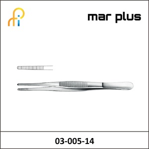 MAR PLUS DISSECTING FORCEPS NARROW 14CM