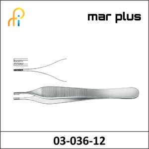 MAR PLUS BROWN ADSON FORCEPS 7X7 T 12 CM