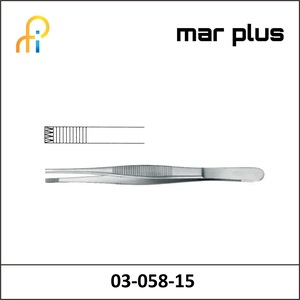 MAR PLUS FORCEPS, ADLERKREUTZ, 4X5 T., 15.5 CM