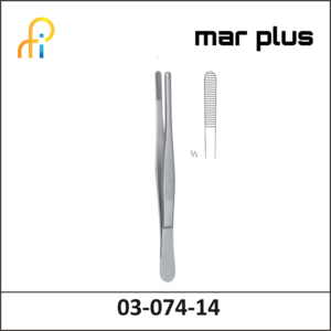 MAR PLUS DRESSING FORCEPS, EXTRA WIDE, 14.5 CM