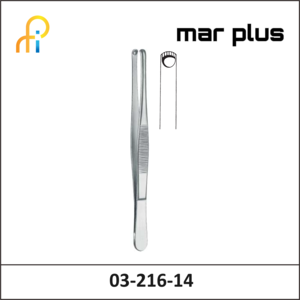 MAR PLUS TISSUE FORCEPS, DURANTE, 14.5 CM