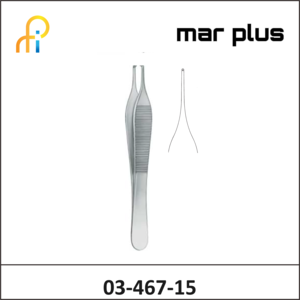 MAR PLUS DISS. FORCEPS, ADSON, 1X2 T., 15 CM
