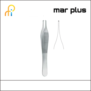 MAR PLUS TISSUE FORCEPS, ADSON, 1X2 T., 12 CM