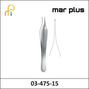MAR PLUS TISSUE FORCEPS, MICRO-ADSON, 1X2 T., 15 CM