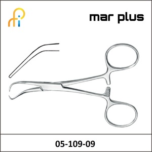MAR PLUS SHARP BAC. TOWEL FORCEPS 9 CM