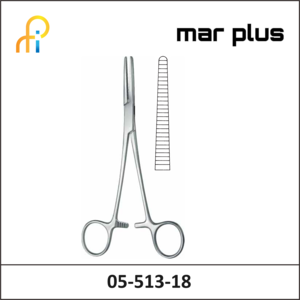 MAR PLUS FORCEPS, SPENCER-WELLS, STR., 18.5 CM