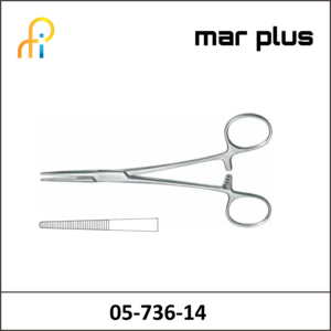 MAR PLUS HAEM. FORCEPS, PROV.-HOSP., STR., 14 CM