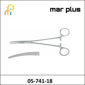 MAR PLUS HAEM. FORCEPS, DUNHILL, CVD., 18.5 CM