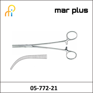 MAR PLUS DISS. FORCEPS, HEISS, STRONG CVD., 21 CM