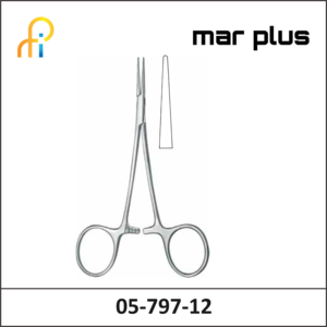 MAR PLUS DISSECTING FORCEPS ,FADENKLEMME, GLATTES MAUL 12,5 CM / 4 7 / 8inch