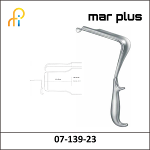 MAR PLUS PELVIS RETRACTOR, 180X60 MM, 23.5 CM