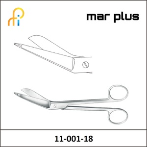 MAR PLUS LISTER BANDAGE SCISSORS 18.5 CM
