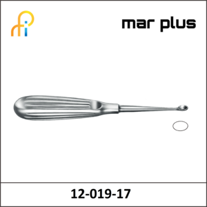 MAR PLUS OVAL VOLKM. BONE CURETTE NO. 0, 17 CM
