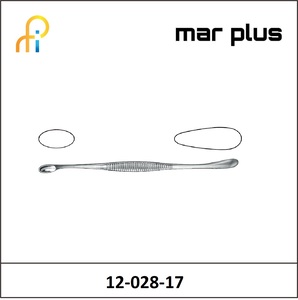 MAR PLUS VOLKM. BONE CURETTE OV./OV., 17 CM
