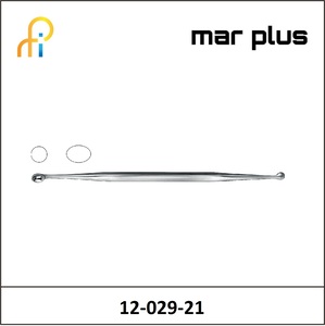 MAR PLUS OVAL/ROUND BONE CURETTE 21 CM