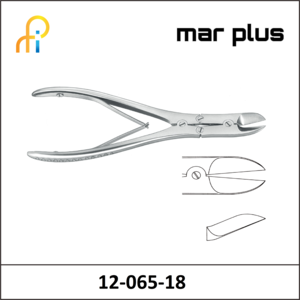 MAR PLUS RUSKIN BONE CUT. FORCEPS CVD 18.5 CM