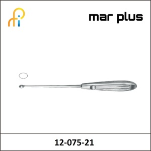 MAR PLUS MALL. HALLE BONE CURETTE NO. 1, 21 CM