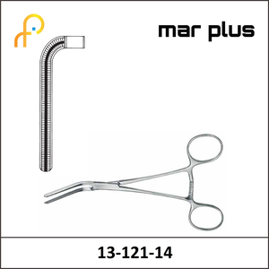 MAR PLUS ATR. VASC. FORCEPS, DARDIK, 90degrees, 14 CM
