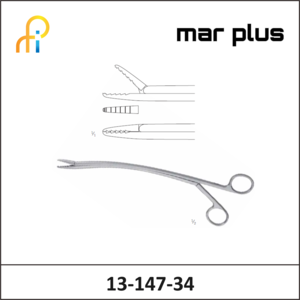 MAR PLUS DRAINAGE FORCEPS, W. LOCK, 34 CM