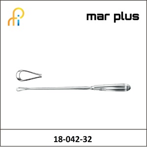 MAR PLUS UTER. CURETTE, 15 MM, SH., RIG. 32 CM