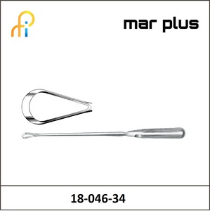 MAR PLUS UTER. CURETTE 35 MM, BL., RIG. 34.5 CM
