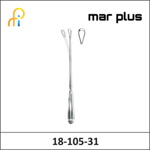 MAR PLUS UTER. CURETTE, 12 MM, SH., MALL, 31.5 CM