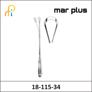 MAR PLUS UTER. CURETTE, 35 MM, SH., MALL, 34.5 CM