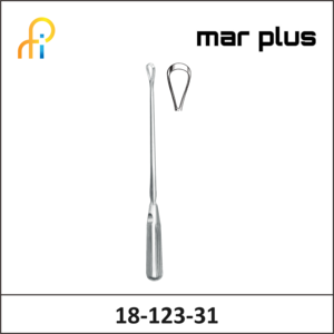 MAR PLUS UTER. CURETTE, 15 MM, BL., RIG., 31 CM