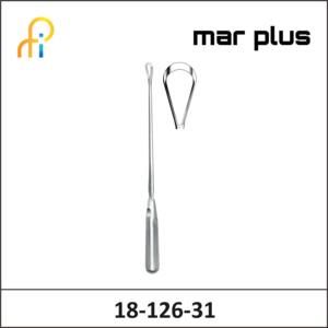 MAR PLUS UTER. CURETTE, 20 MM, BL., RIG., 31 CM