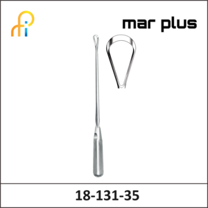 MAR PLUS UTER. CURETTE, 40 MM, BL., RIG., 35.5 CM