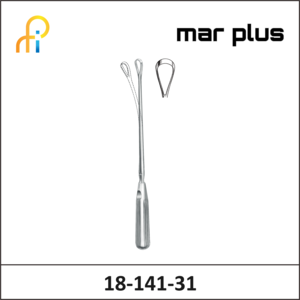 MAR PLUS UTER. CURETTE, 19 MM, BL., MALL., 31 CM