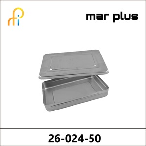 MAR PLUS INSTR. BOX, LID W. BUTTON, 270X235X50 MM