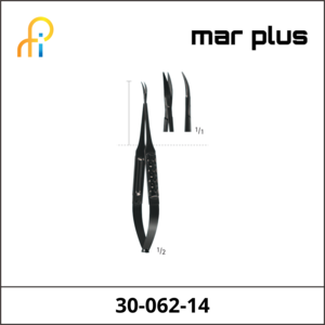 MAR PLUS MICRO SCISSORS CVD.BL/SH 140MM