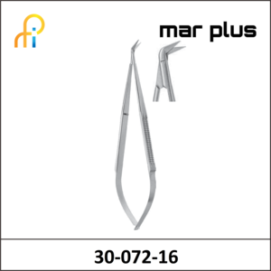 MAR PLUS MICRO SCISSORS DELICATE ANGLED 60degrees165MM