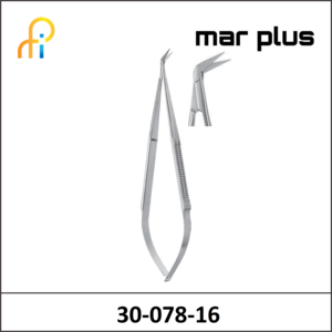 MAR PLUS MICRO SCISSORS 60degreesANGLED 165MM