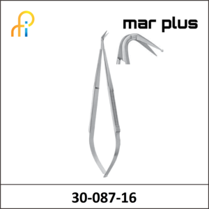 MAR PLUS MICRO SCISSORS S/B 125degreesANGLED 165MM