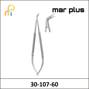 MAR PLUS MIC.SCISSORS RD HDL 60degreesS/B 165MM