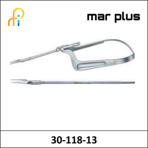 MAR PLUS XS MICRO SCISSORS STR.PT/PT 130MM